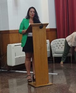Natalia Florido, presidente de Red Argentina por la Adopción en la presentación del libro ‘Adopción, de la teoría a la práctica’.